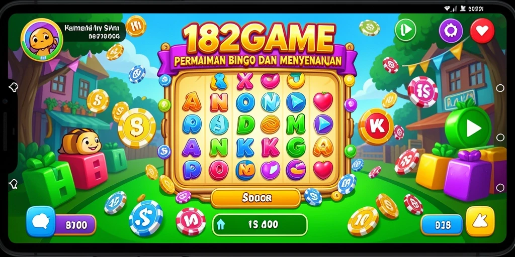 Screenshot 182GAME menampilkan gameplay Bingo yang seru.