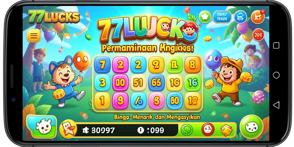 Gameplay menarik dari 77LUCKS yang penuh dengan keseruan Bingo.
