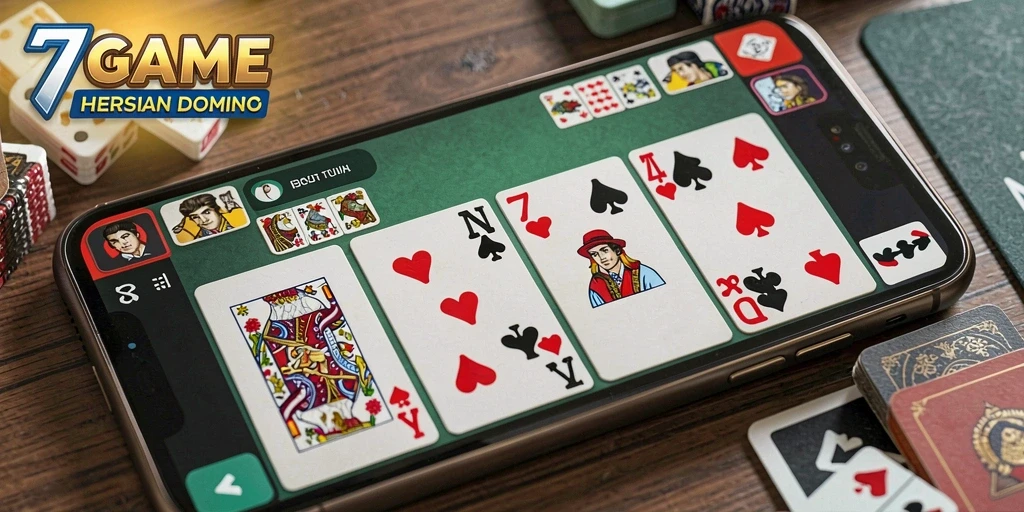 Tampilan gameplay Domino yang mendebarkan dan interaktif.