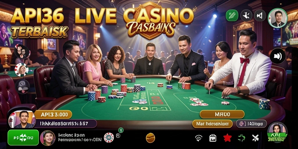 Screenshot API36 menampilkan keseruan gameplay Live Casino yang interaktif.