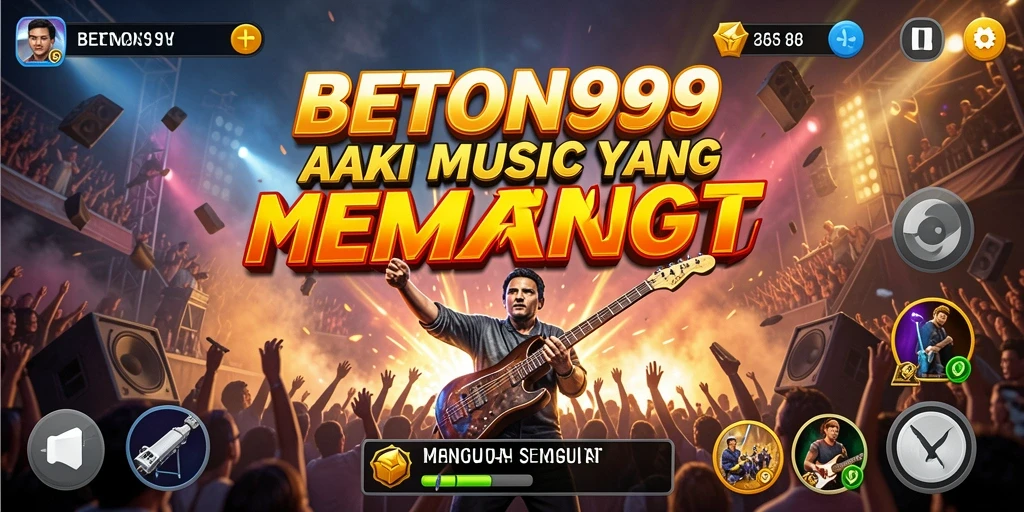 Screenshot BETON999 menampilkan gameplay musik yang seru dan interaktif.