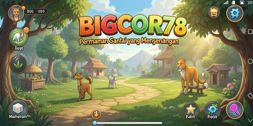 Tangkapan layar gameplay BIGCOR78 dengan suasana santai dan menyenangkan.