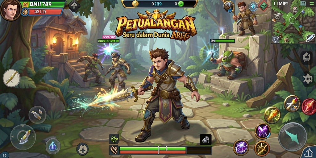 Tampilan gameplay menarik BNI789 dengan aksi pertempuran yang dinamis.
