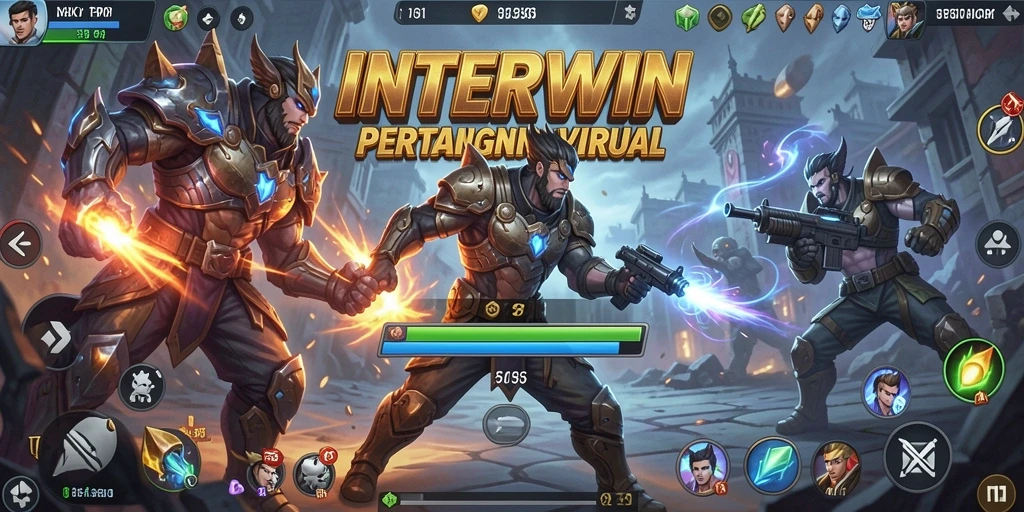 Tangkapan layar menampilkan aksi pertarungan seru dalam INTERWIN.
