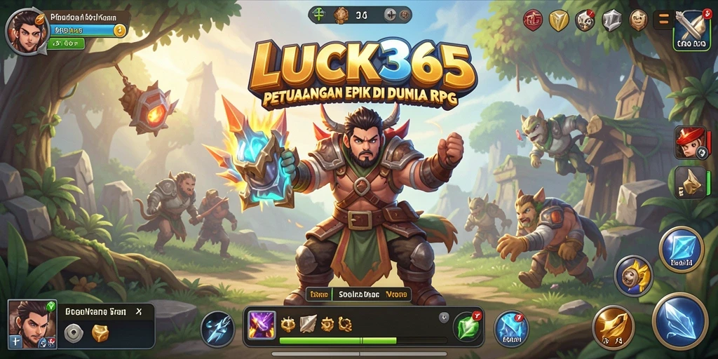 Screenshot gameplay LUCK365 menampilkan aksi petualangan RPG yang mendebarkan.
