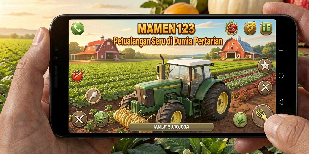 Tampilan gameplay dari MAMEN123 yang penuh warna dan menarik.