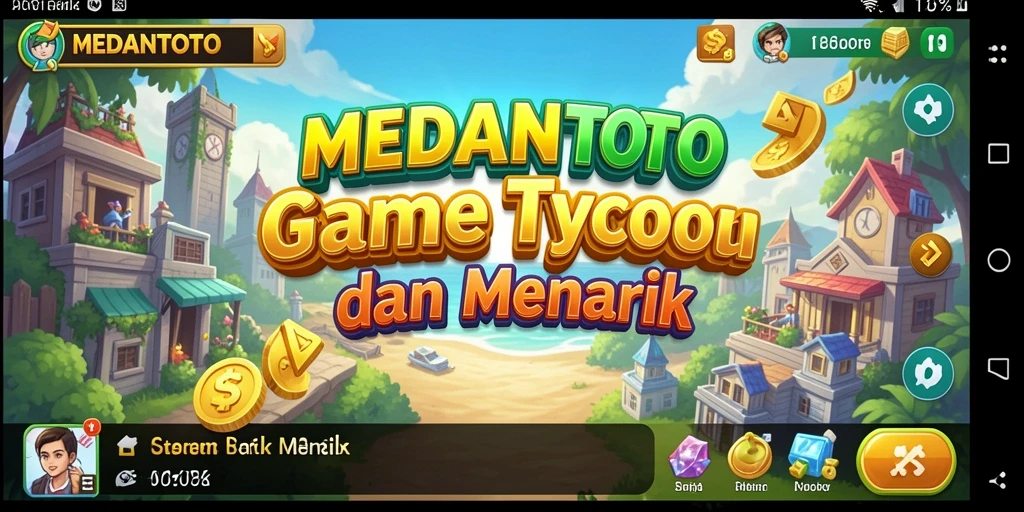 Screenshot gameplay MEDANTOTO yang menampilkan dinamika bisnis Tycoon.