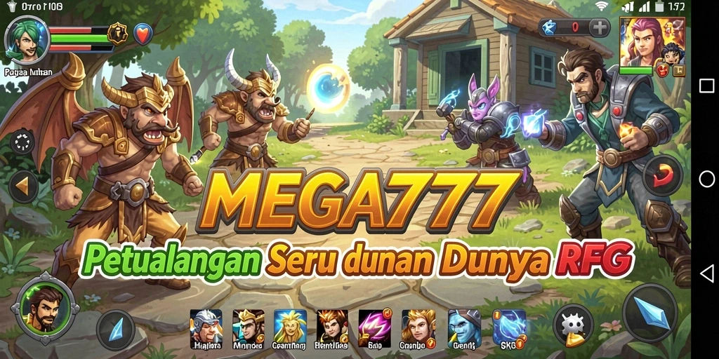Tampilan menarik dari gameplay RPG MEGA777 yang penuh aksi.