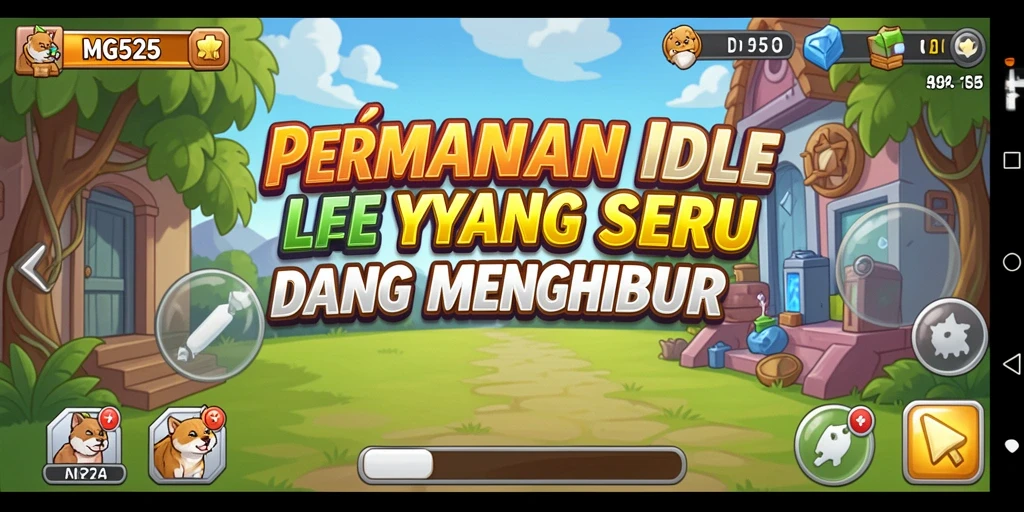 Menggambarkan gameplay menawan MG525 dalam genre Idle.