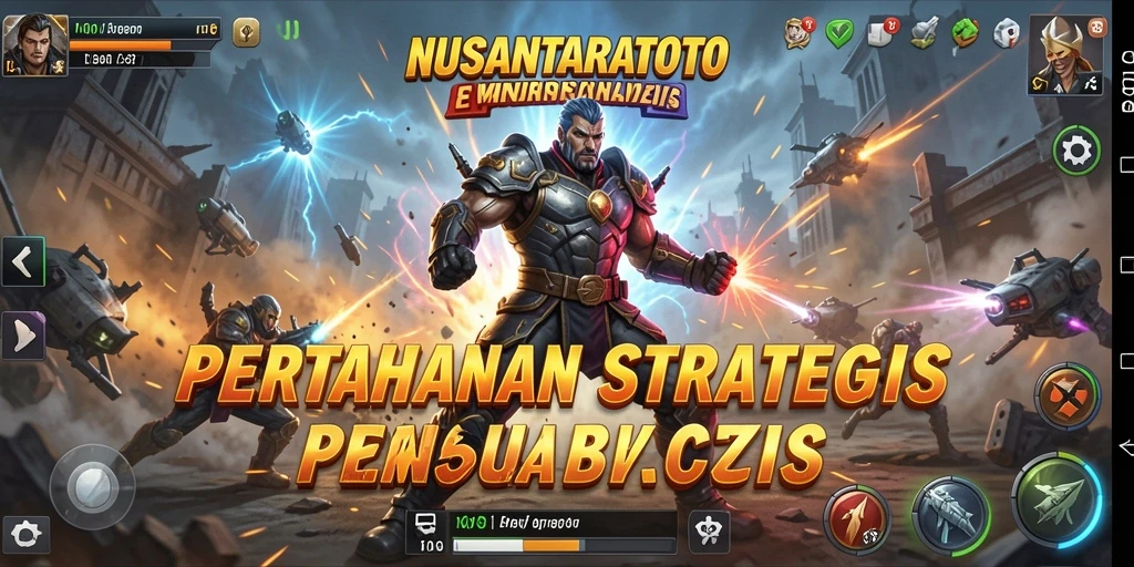 Tampilan gameplay NUSANTARATOTO yang menegangkan di medan pertempuran.