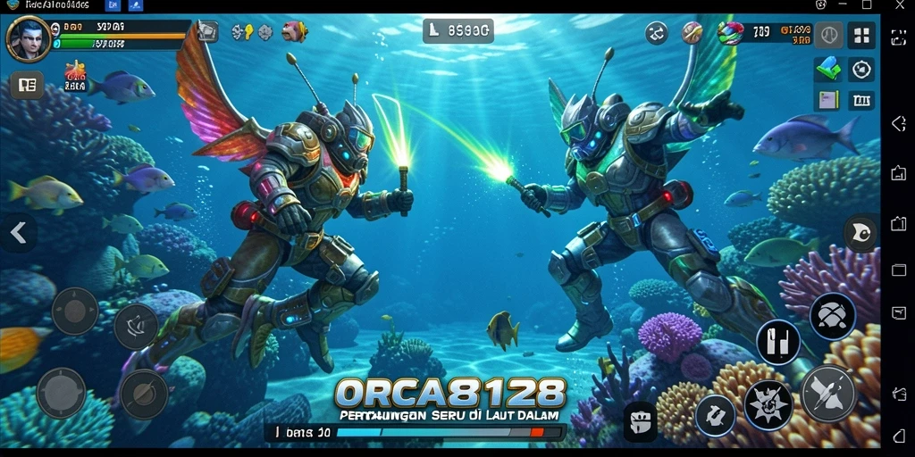 Gameplay seru dengan aksi pertempuran di kedalaman laut.