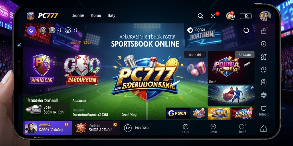 Tampilan gameplay Sportsbook yang menarik dan dinamis dari PC777.