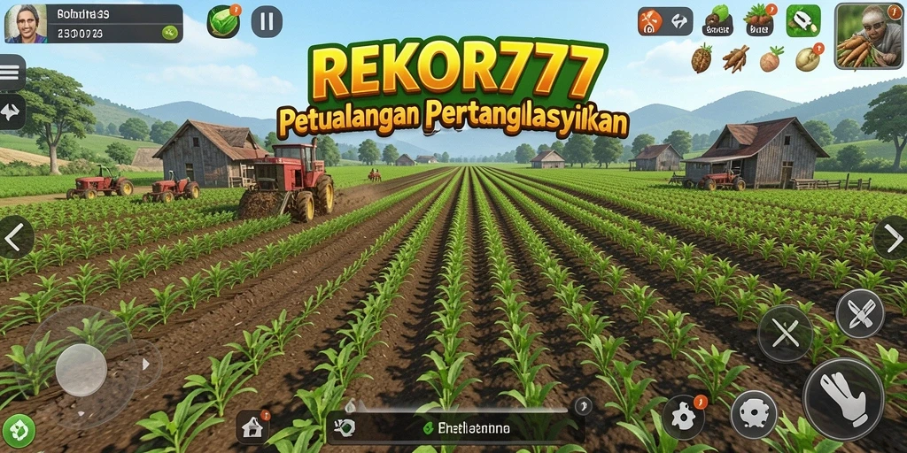 Tangkap momen seru saat memanen hasil pertanian di REKOR777.
