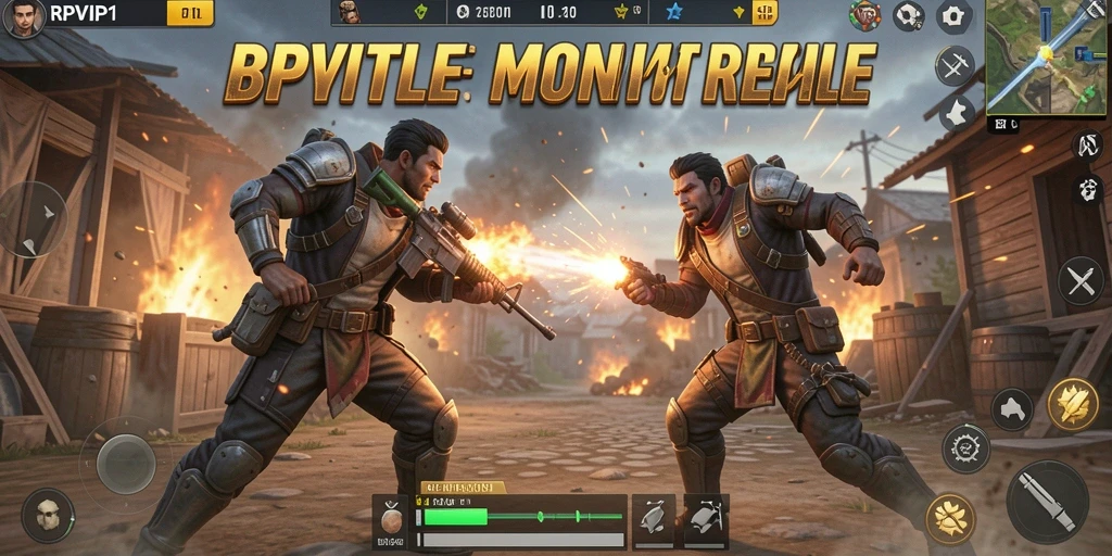 Tangkapan layar utama menampilkan momen epik dalam gameplay Battle Royale.