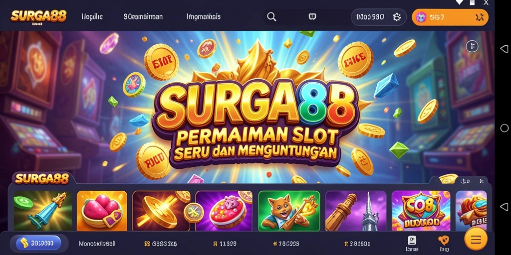 Tampilan gameplay Slot yang menarik dan interaktif di SURGA88.