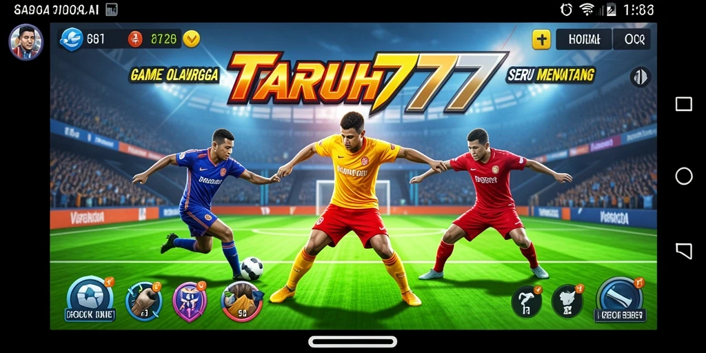 Tampilan menarik saat bermain TARUH777 dengan grafik olahraga yang menawan.