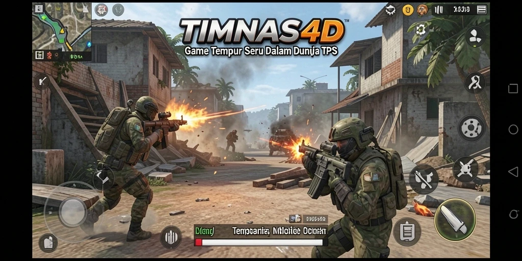Tampilan gameplay TPS yang seru dan mendebarkan di TIMNAS4D.