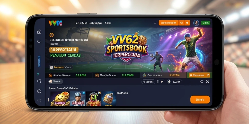 Tampilan gameplay menarik dari aplikasi Sportsbook VV62.