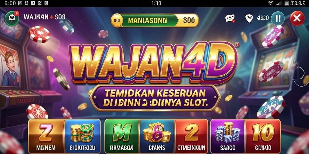 Tampilan gameplay menarik dari WAJAN4D yang penuh warna.