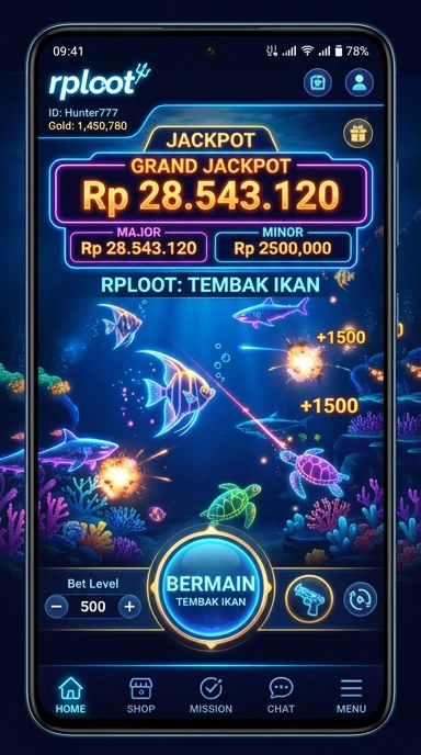 Screenshot antarmuka utama rploot dengan pilihan aplikasi beragam.
